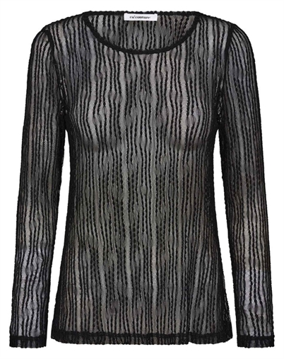 Co'Couture - Barb CC Oneck Bluse - Black